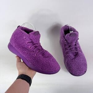 Allbirds Wool Runner Up Fluff Sneakers Men's 9 Thunder Purple Wool Lace Up Cozy